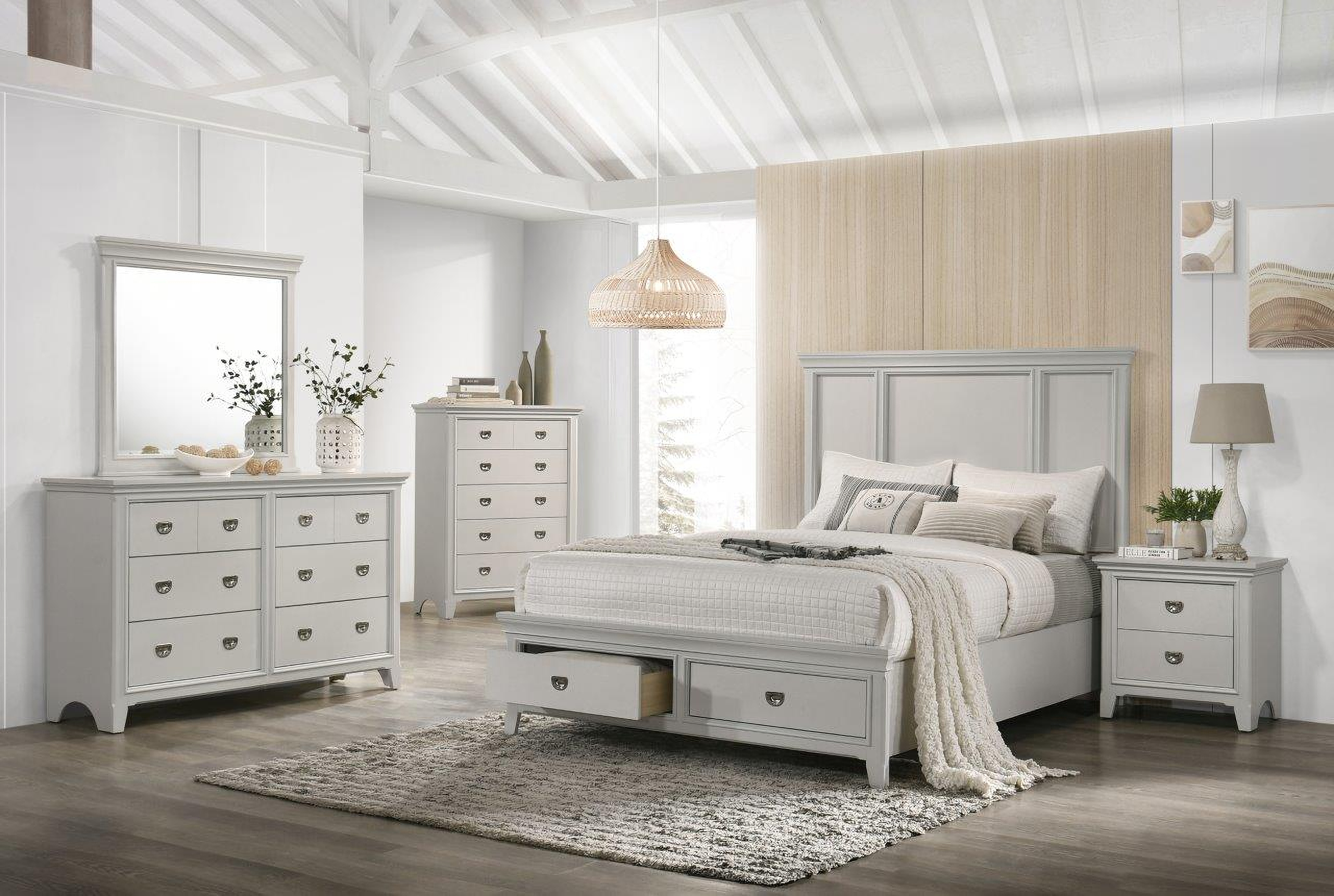 Vidalia Storage Rustic Grey Bedroom Set