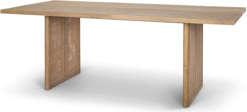 Baxton Studio Kaylee Mid Century Modern Transitional Walnut Brown Finished Wood Dining Table with Faux Marble Tabletop