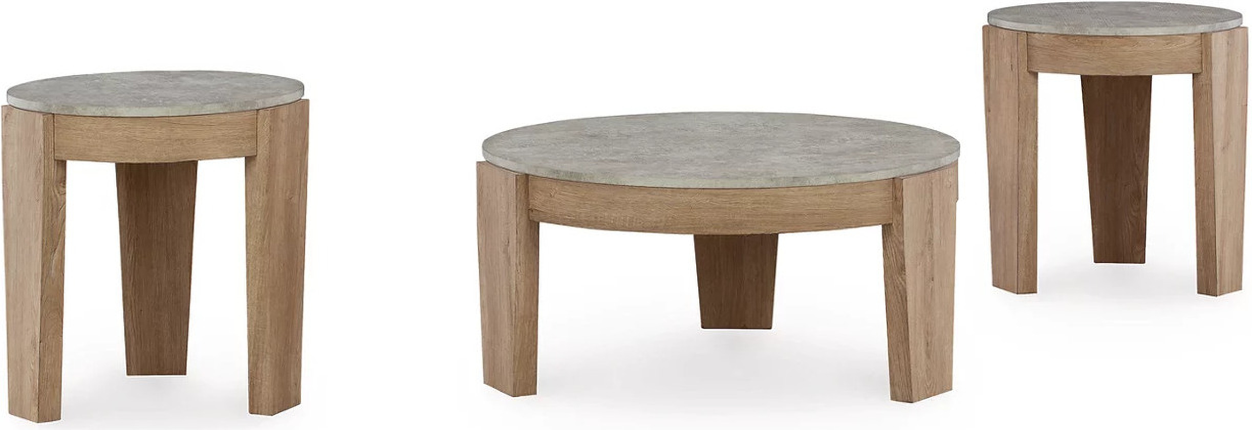 Guystone Light Brown Table Set of 3 by Ashley Furniture | 1StopBedrooms