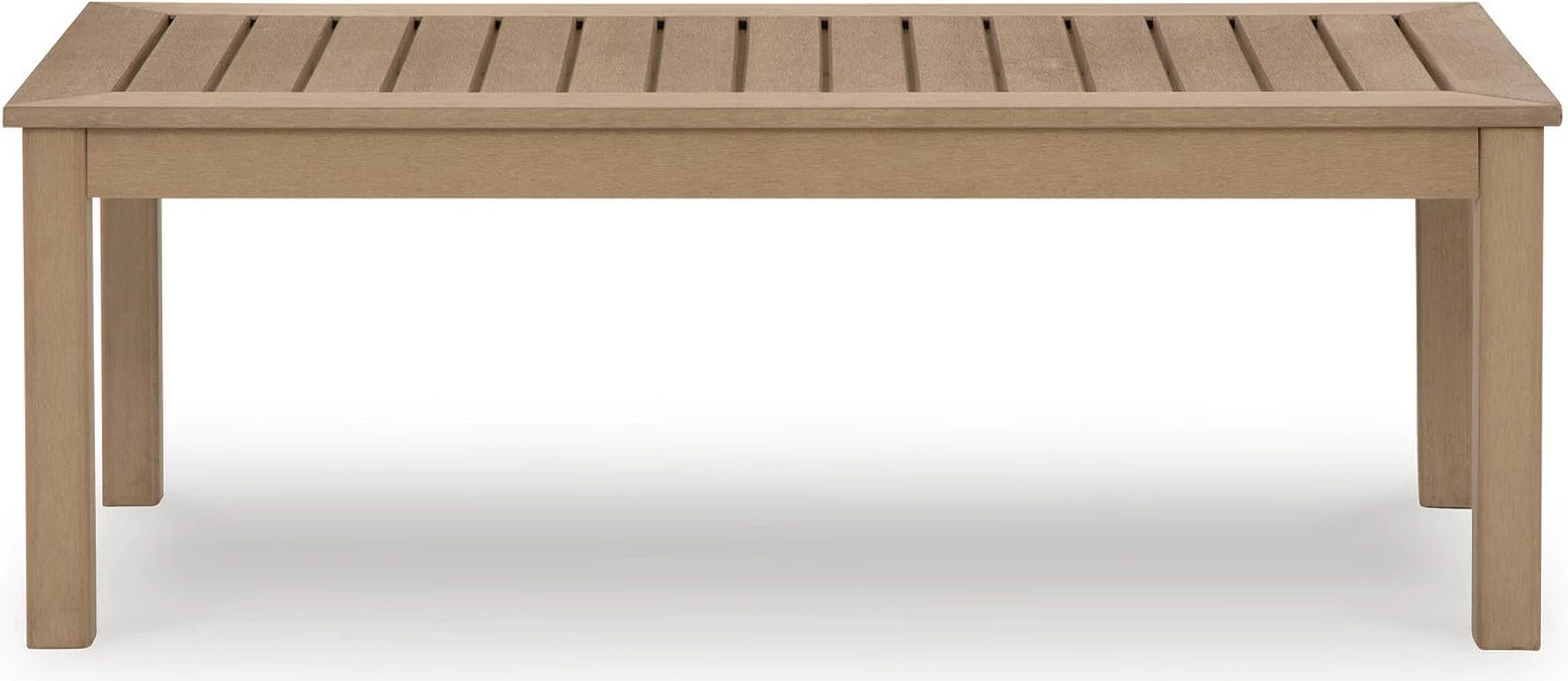 Hallow Creek Driftwood Outdoor Coffee Table by Ashley Furniture | 1StopBedrooms