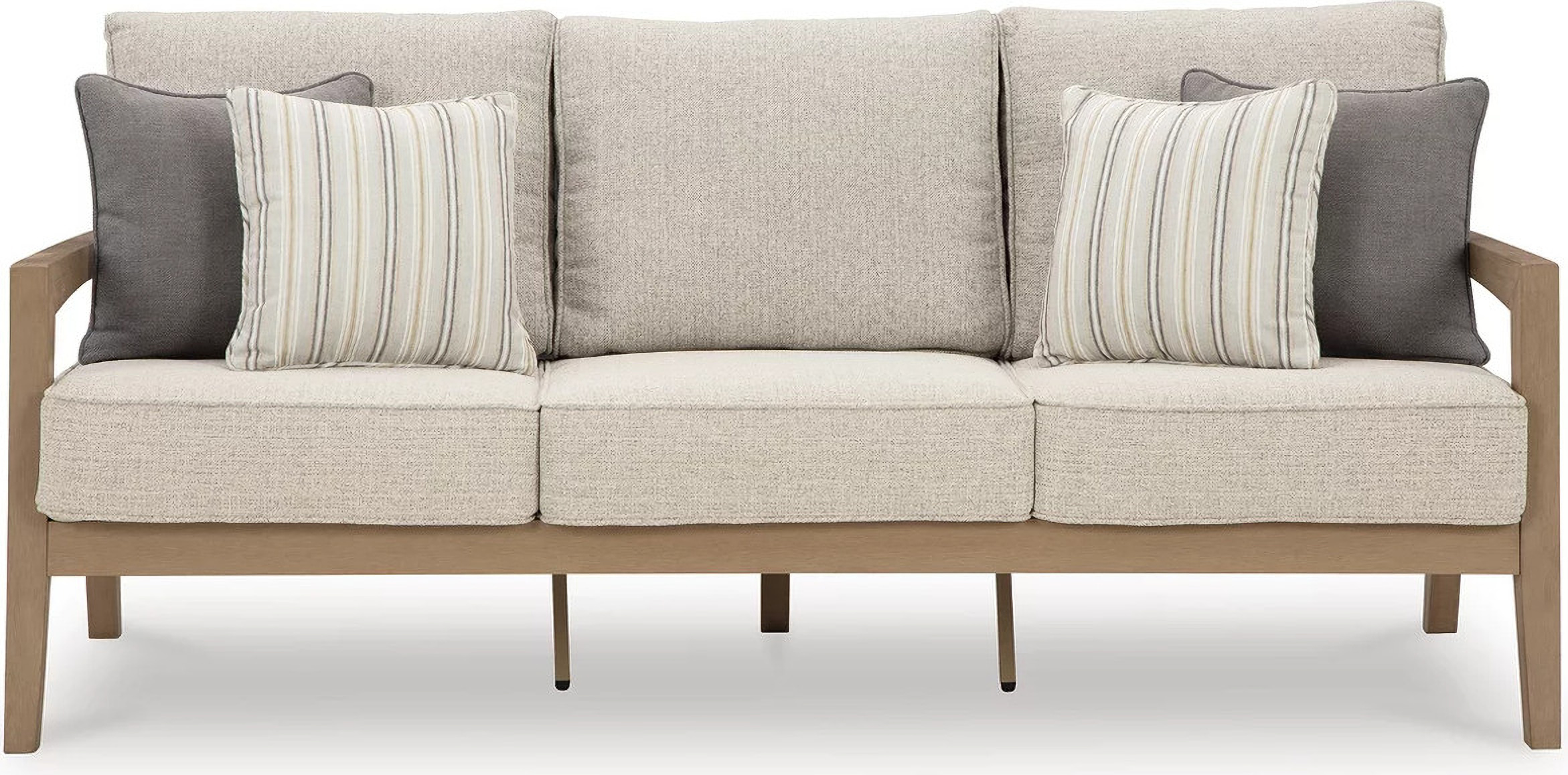 Hallow Creek Outdoor Sofa with Cushion - Driftwood