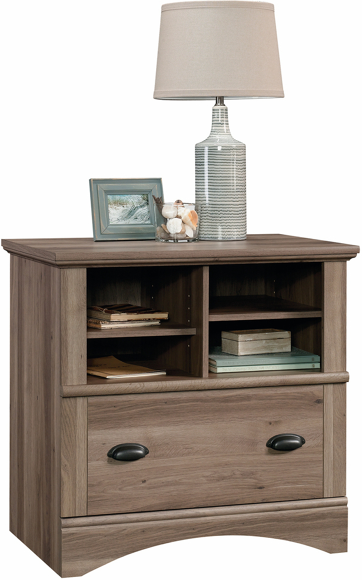 Harbor View Lateral File In Salt Oak by Sauder 1StopBedrooms