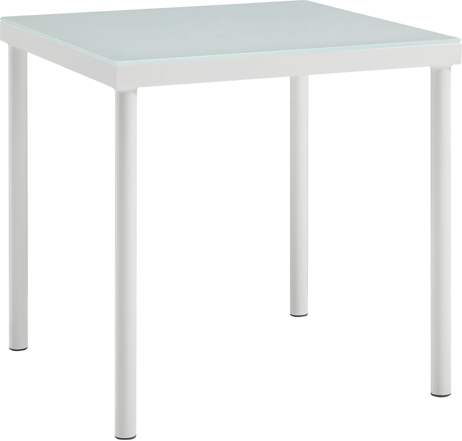 Harmony White Outdoor Patio Aluminum Side Table Eei 2604 Whi 1stopbedrooms