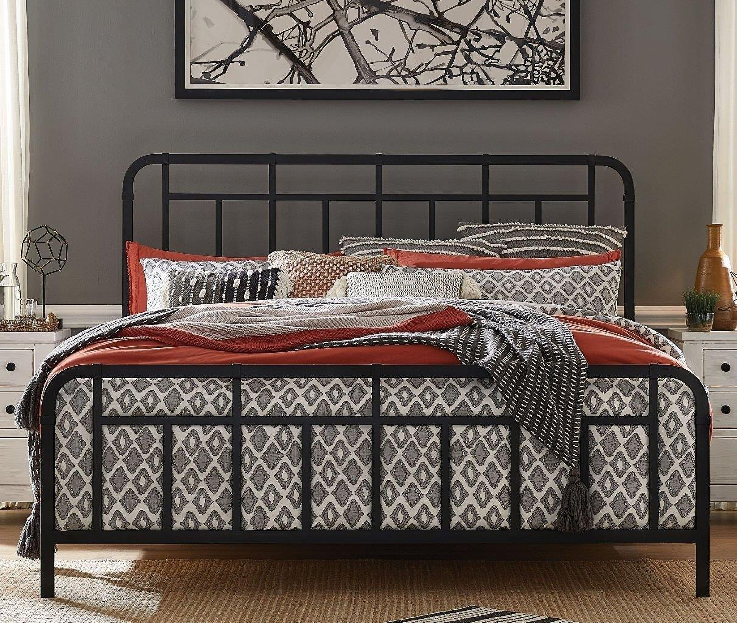 Harper Springs Forged Iron Queen Metal Bed by Magnussen