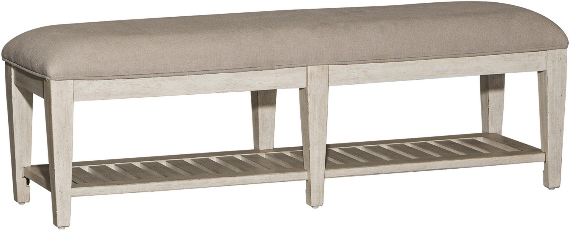 Heartland Antique White Bed Bench by Liberty 1StopBedrooms