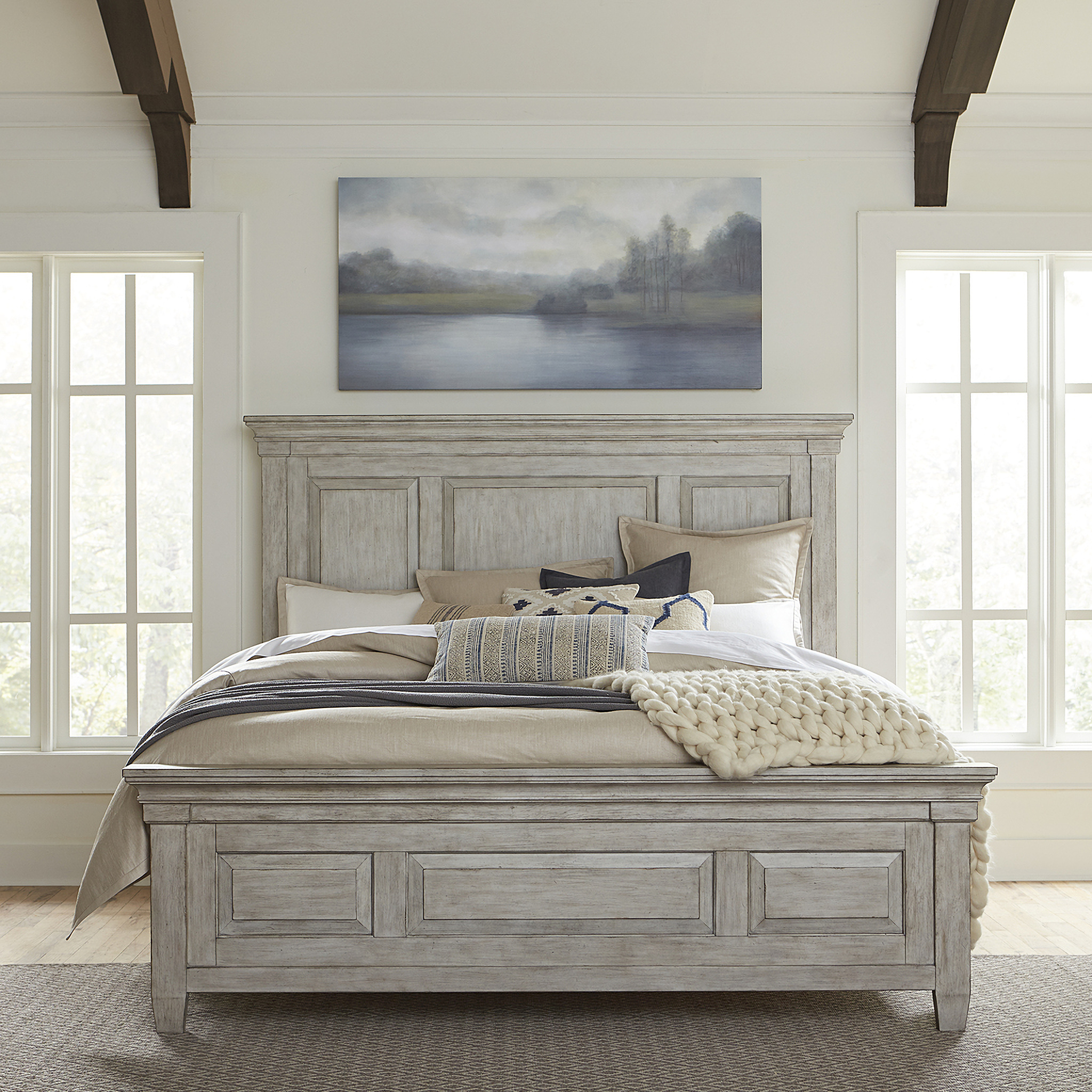 Liberty Allyson Park Queen Panel Bed - White