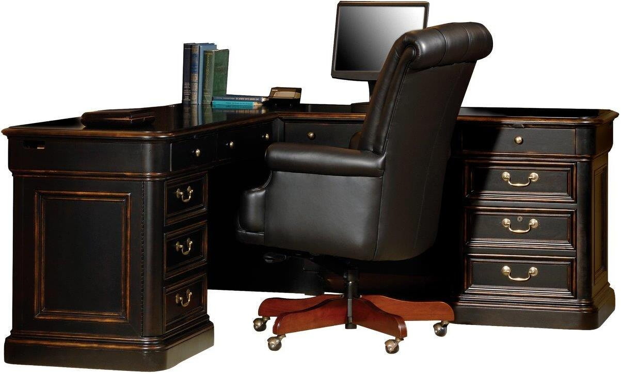 Hekman Louis Phillippe Executive L-Desk