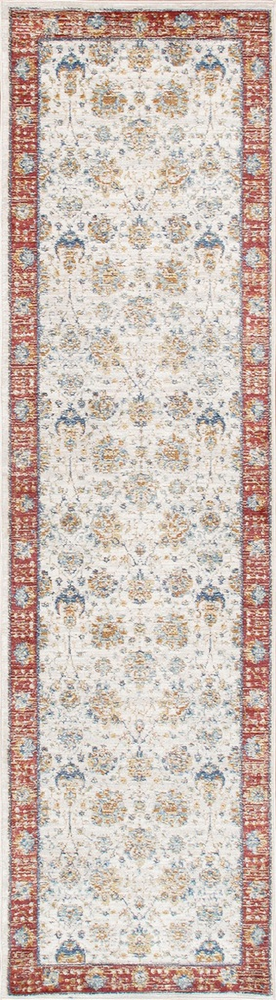 Tapis Coureur Safavieh Cambridge 2'6" X 10' Laine RUST/IVORY