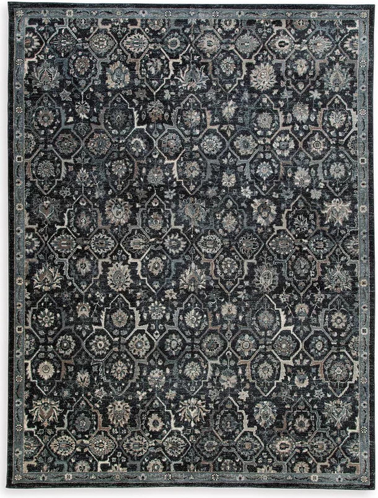 Hilcott Blue And Gray Large Rug by Ashley Furniture | 1StopBedrooms
