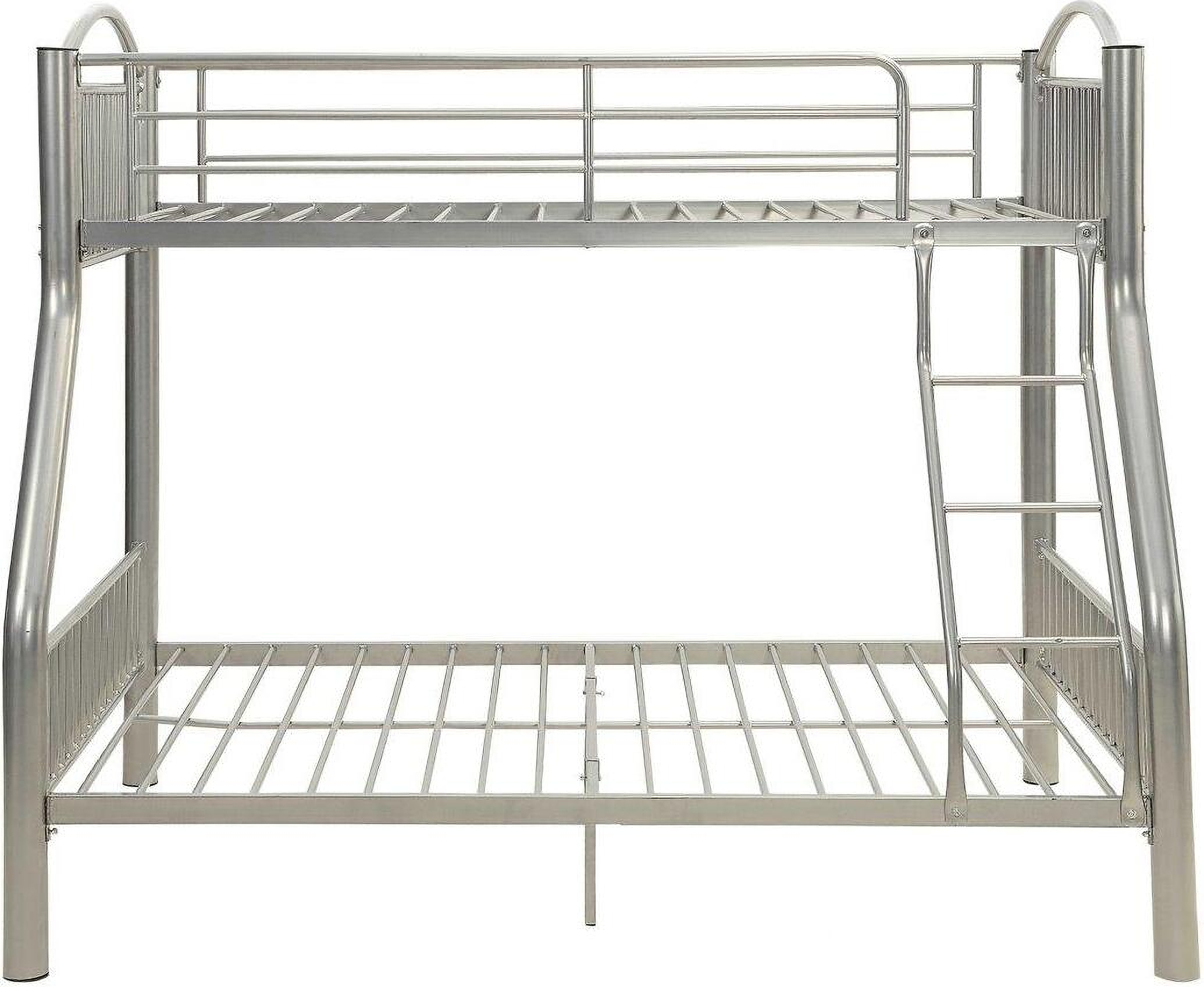 Homeroots Silver Metal Twin Over Full Bunk Bed | 1StopBedrooms