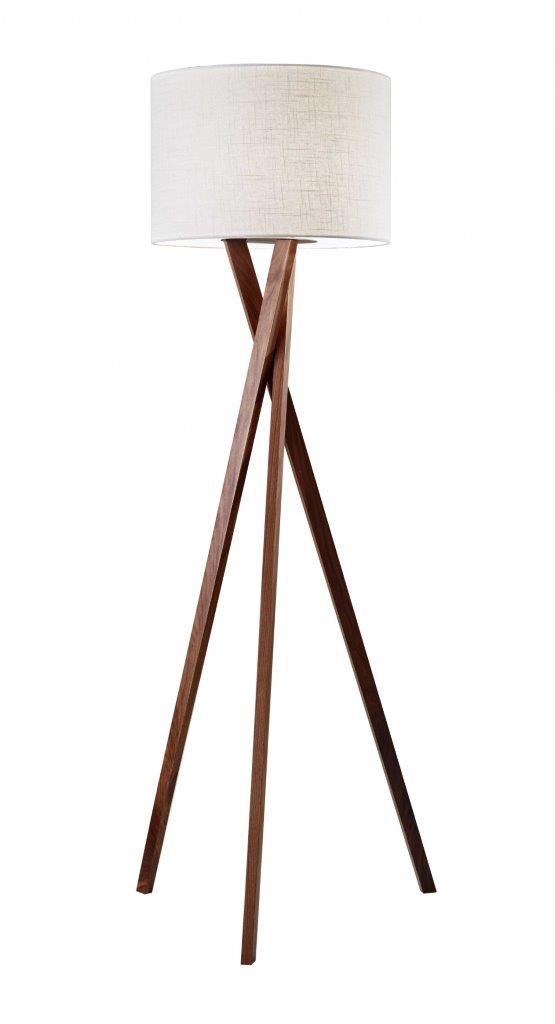 Homeroots Walnut Wood Floor Lamp 372548 | 1StopBedrooms