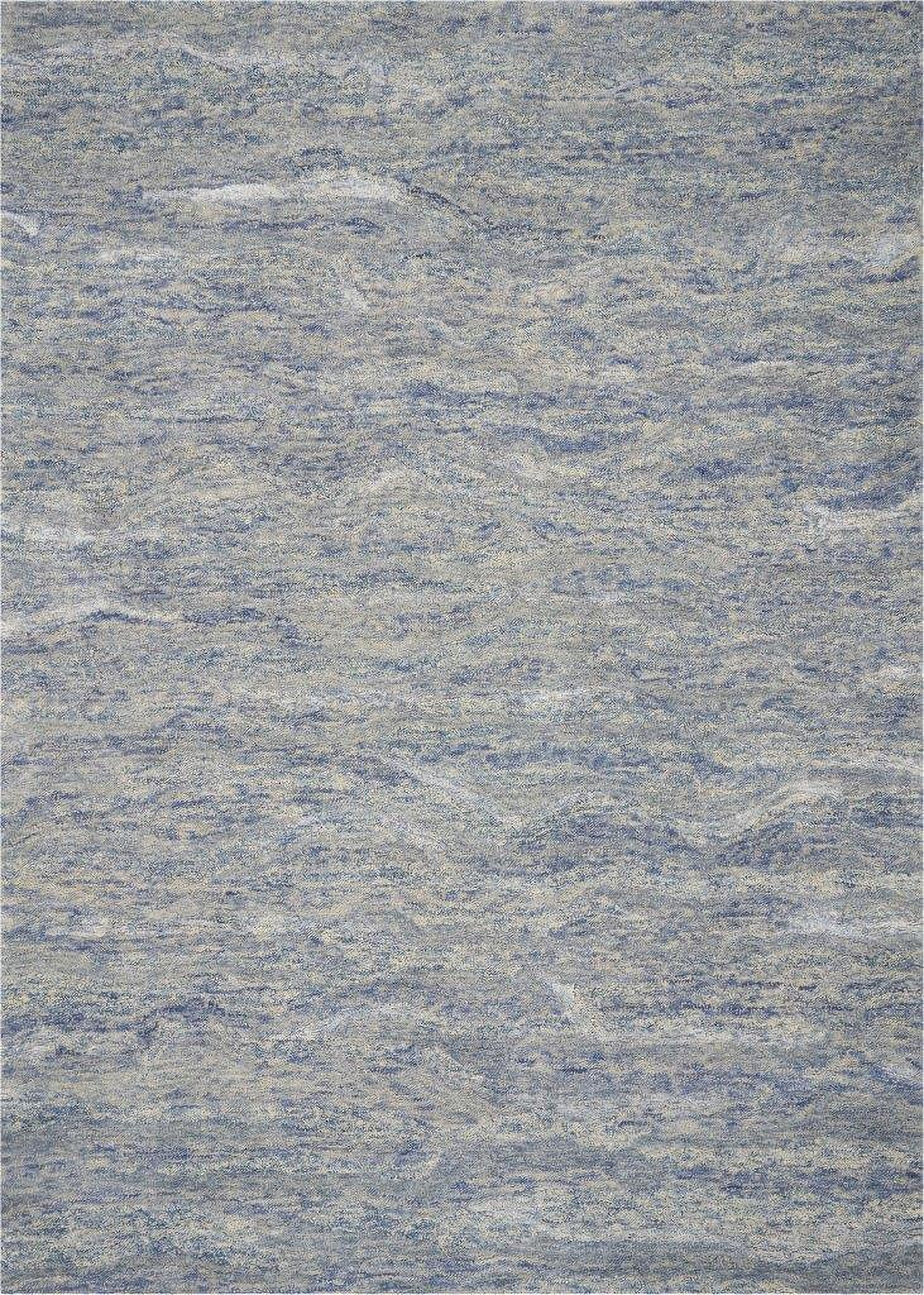 Wool And Viscose Ocean Blue Area Rug - 7' x 9' by Homeroots | 1StopBedrooms
