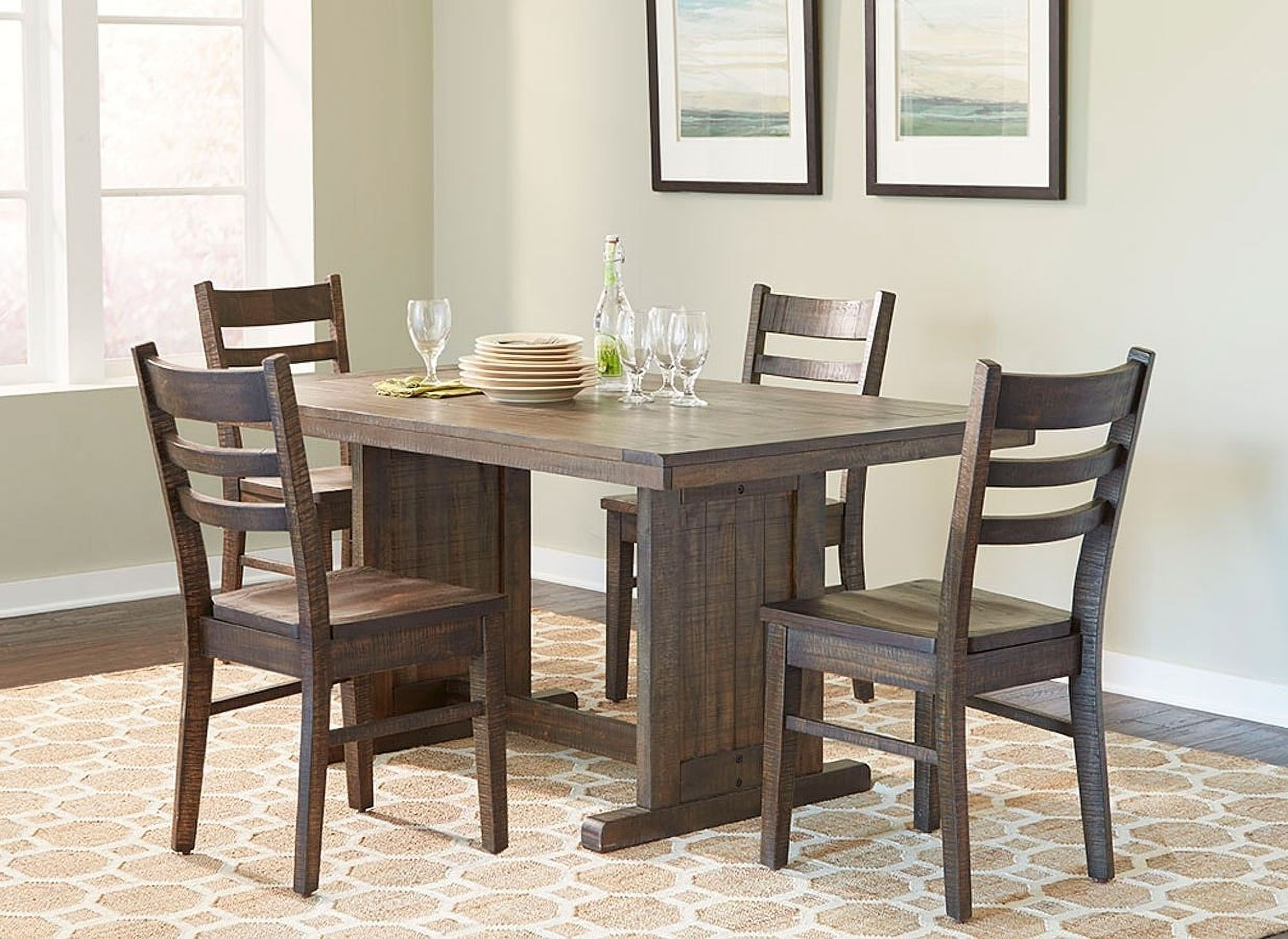 Homestead Tobacco Leaf Nook Dining Room Set by Sunny Design