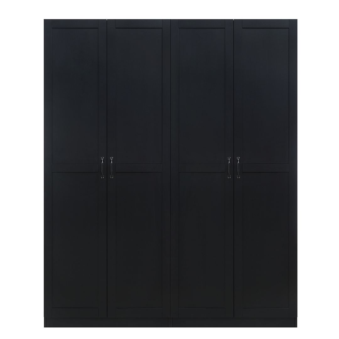 Hopkins Storage Closet Set of 2 In Black by Manhattan Comfort ...