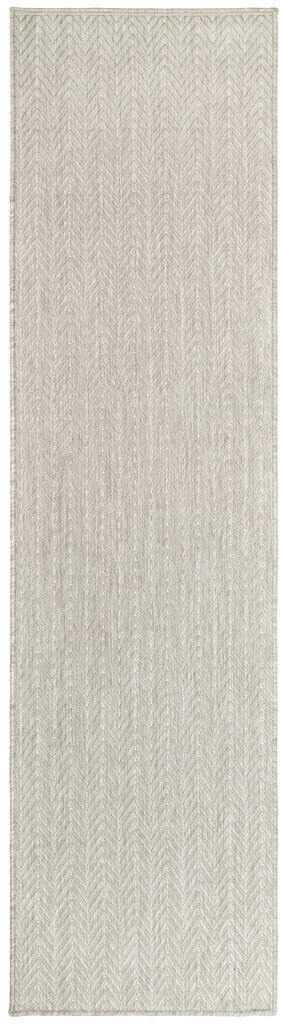 Horizon 2' x 6' Indoor Outdoor Rug In Grey by Nourison | 1StopBedrooms