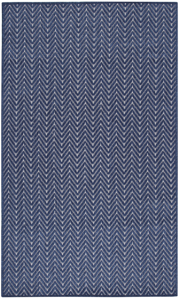 Horizon 3' x 5' Indoor Outdoor Modern Rug In Navy by Nourison ...
