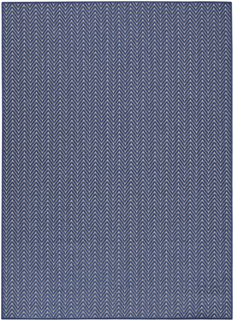 Horizon 4' x 6' Indoor Outdoor Rug In Navy by Nourison | 1StopBedrooms