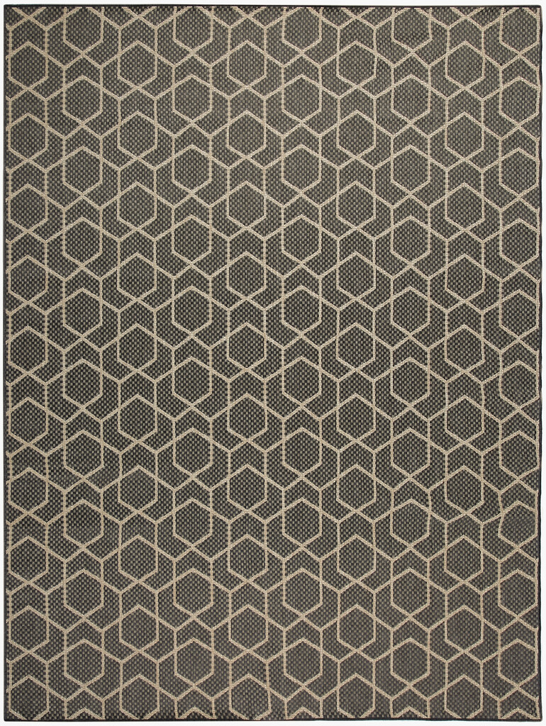 Horizon 9' x 12' Indoor Outdoor Modern Rug In Charcoal by Nourison ...