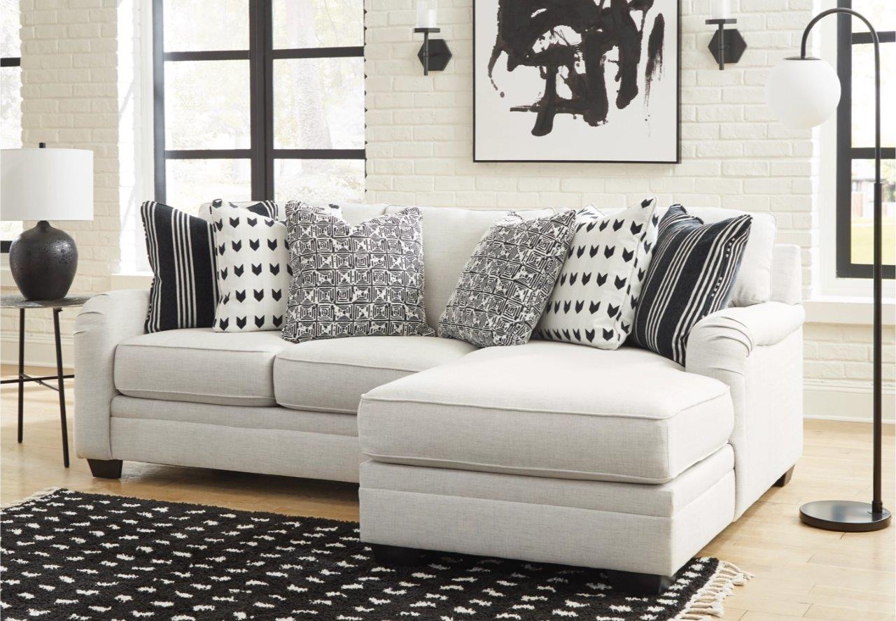 Huntsworth 2Piece RAF Sectional with Chaise In Dove Gray by Ashley Furniture 1StopBedrooms