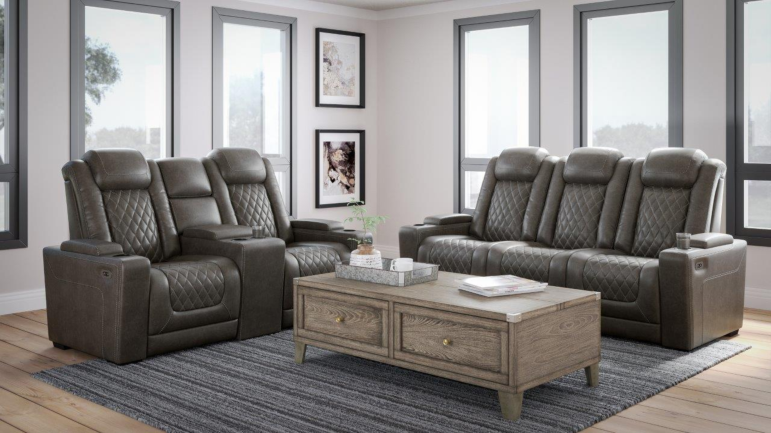 Signature design by ashley hyllmont power reclining sofa discount