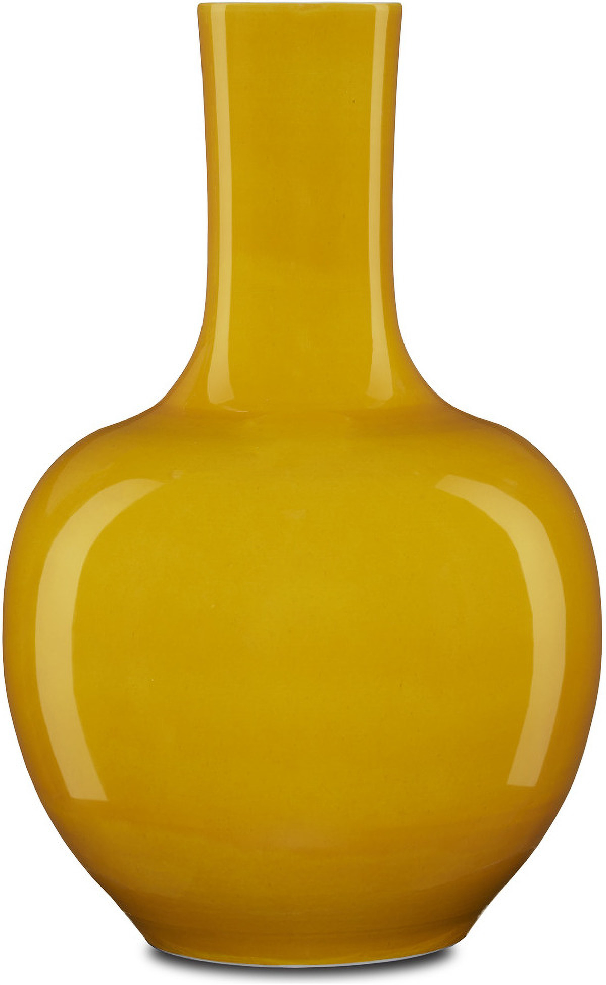 Imperial Yellow Long Neck Vase 1StopBedrooms