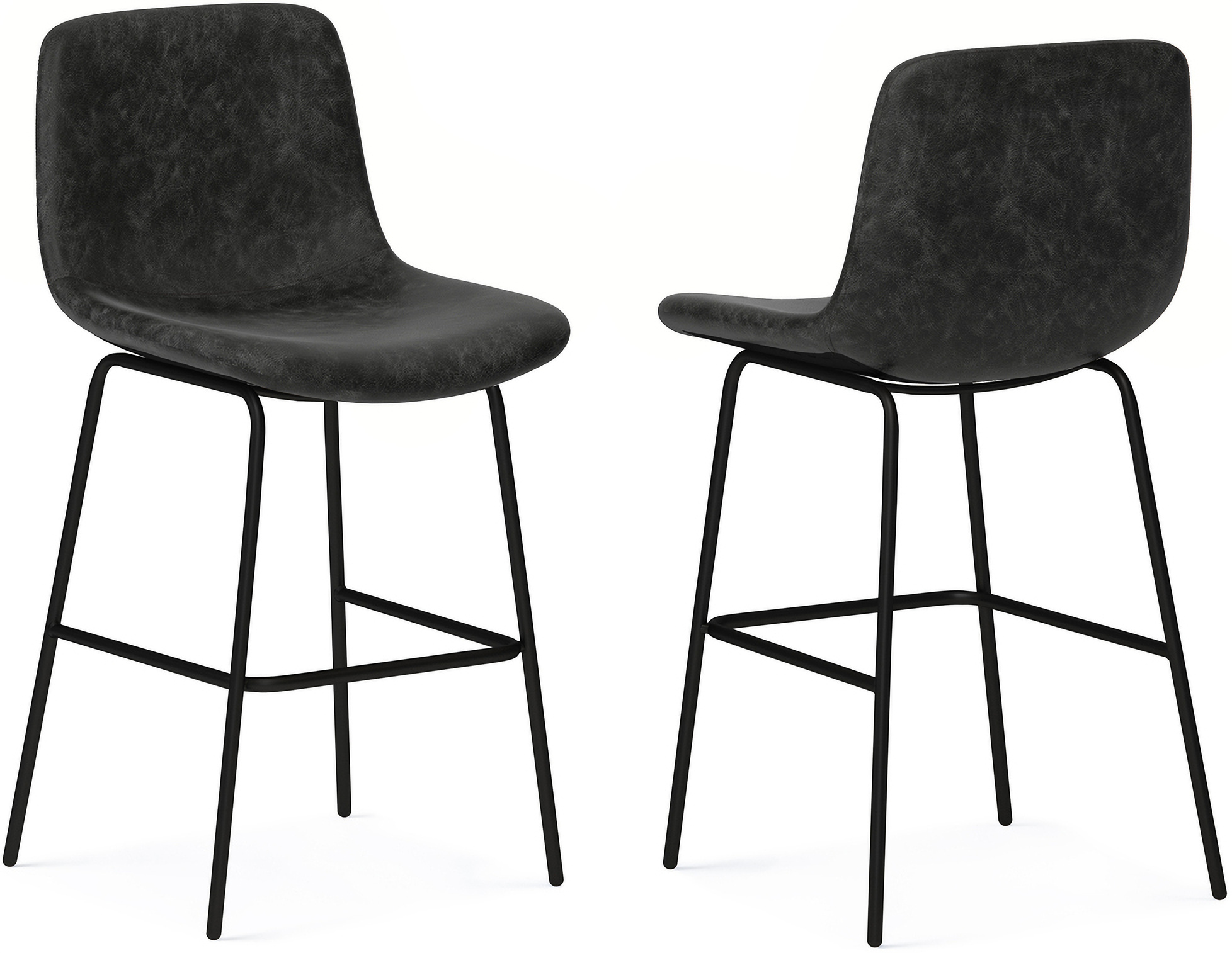 Integrity Upholstered Counter Stool In Black And Distressed Charcoal integrity-upholstered-counter-stool-in-black-and-distressed-charcoal