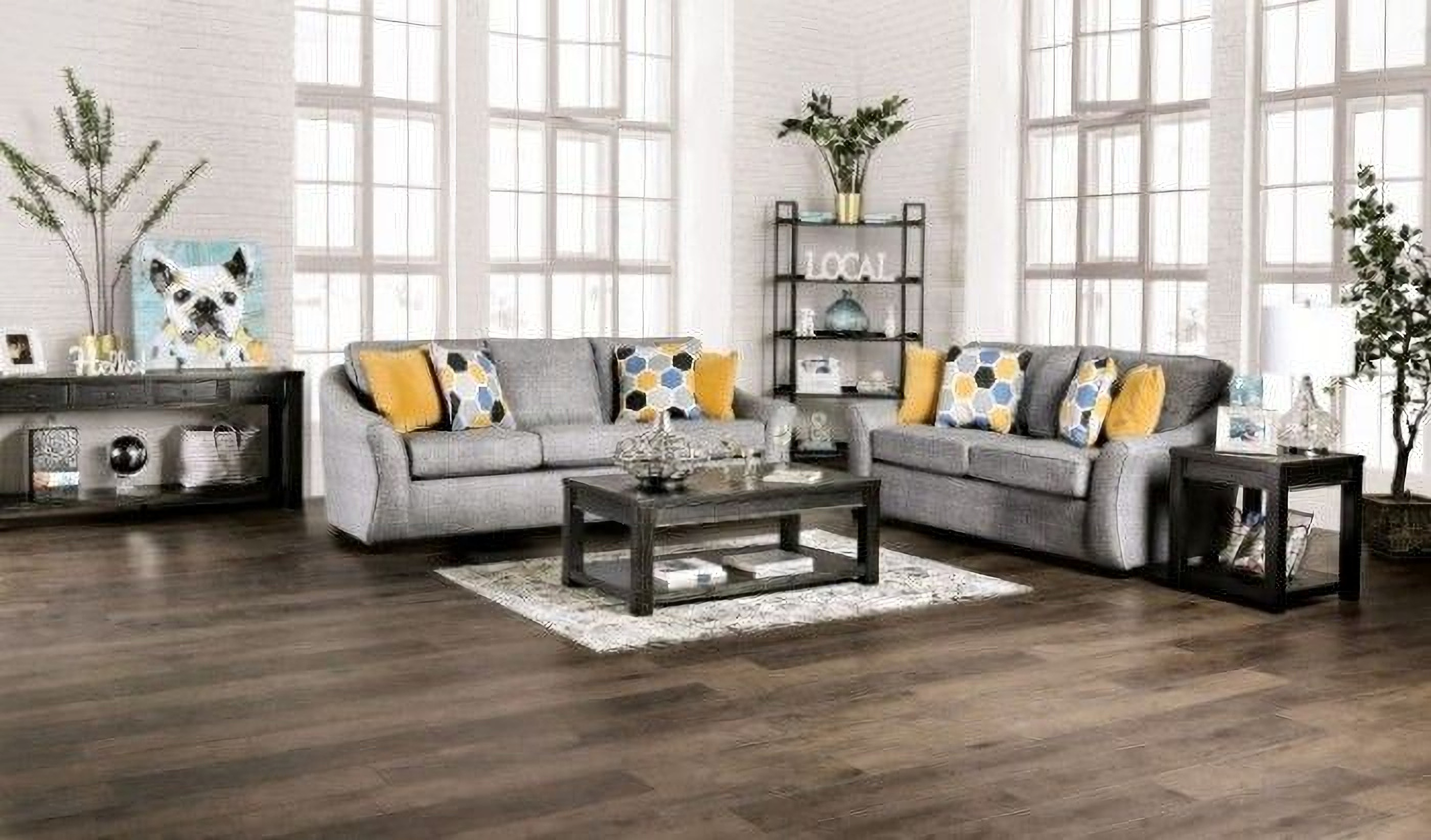 Jarrow Light Gray Living Room Set by Furniture of America | 1StopBedrooms