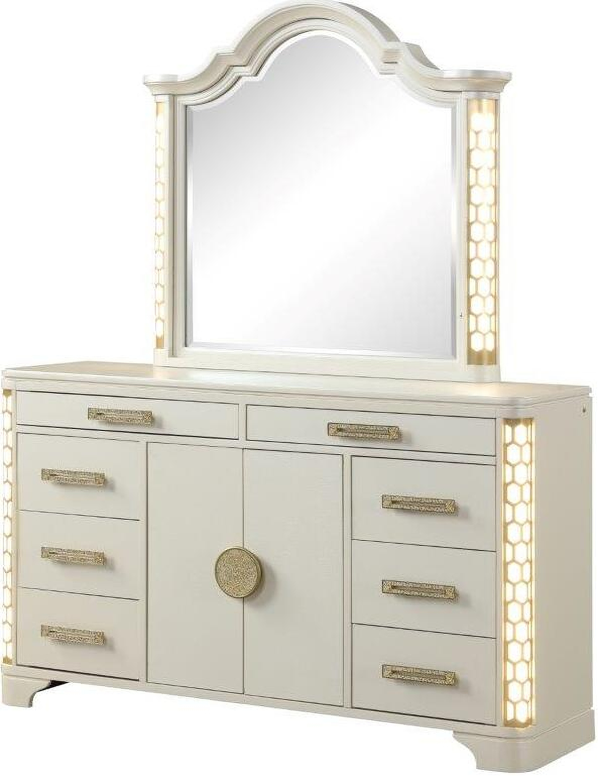 Jasmine Dresser LED with Light Made with Wood Jasmine Dresser LED with Light Made with Wood