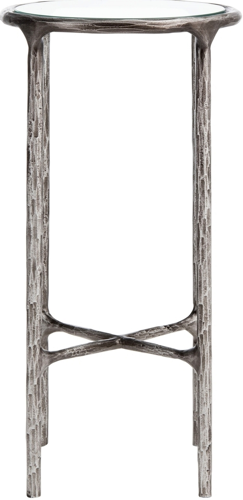 Experience the Ultimate Elegance with Jessa Forged Metal Tall Round End Table