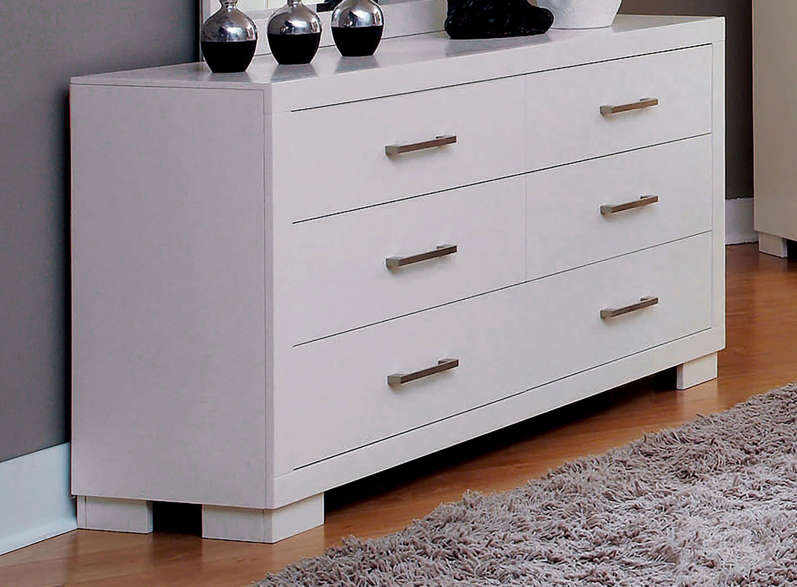 Jessica 6-drawer Dresser White by Coaster | 1StopBedrooms