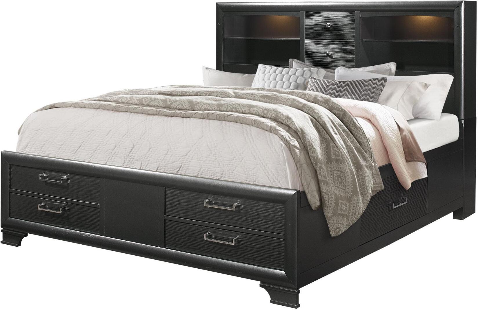 Jordyn Queen Bed In Grey by Global Furniture USA 1StopBedrooms