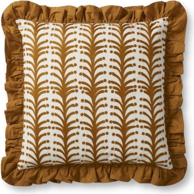 Monarch Specialties 18 x 18 Abstract Dot Pillow, Set of 2 - Brown