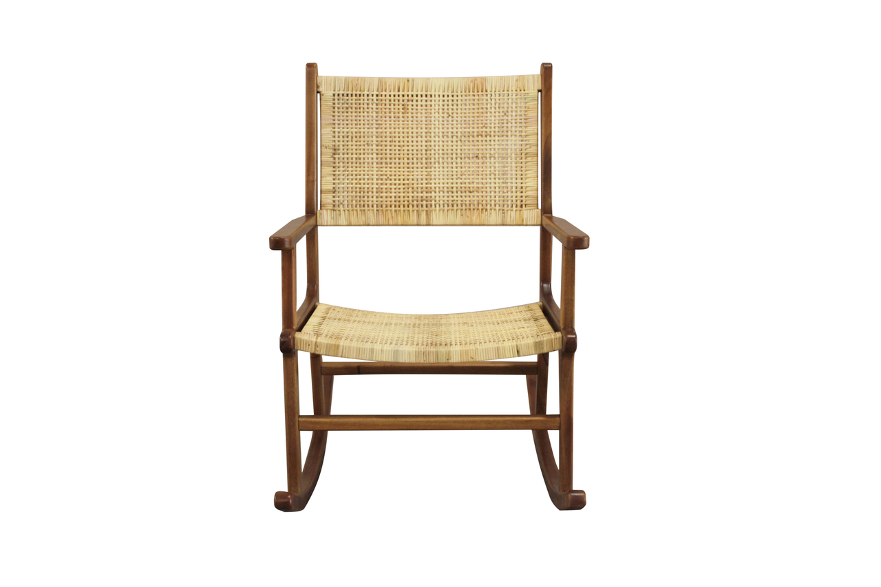 Karson Rocking Chair In Caramel and Natural by Carolina Living ...