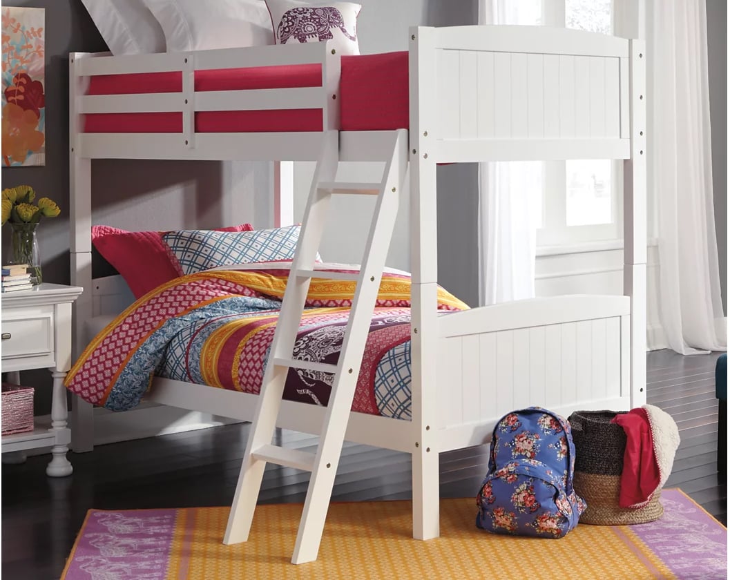 Kaslyn White Twin Over Bunk Bed, Ashley Bunk Bed With Trundle