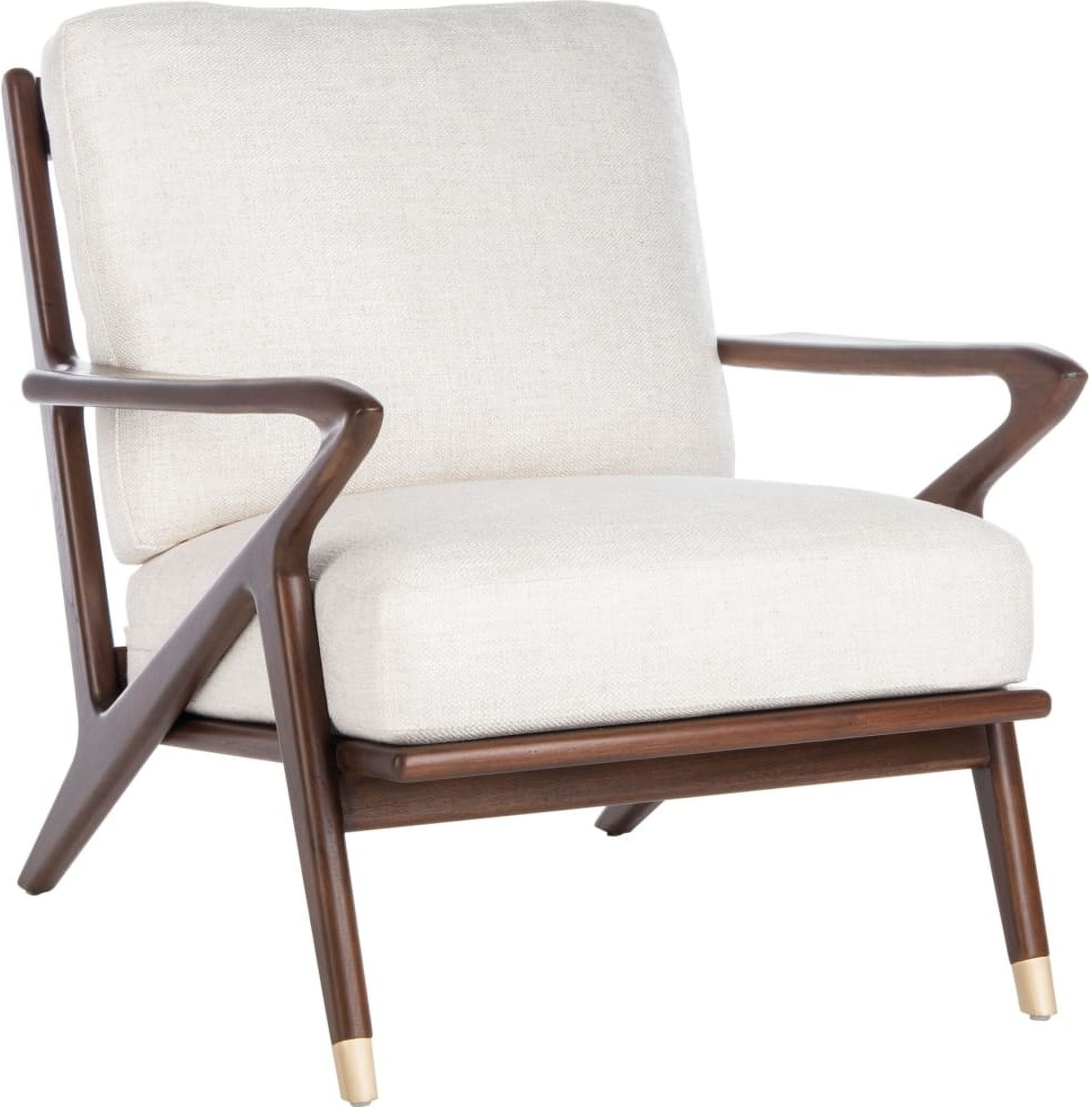 cream mid century chair