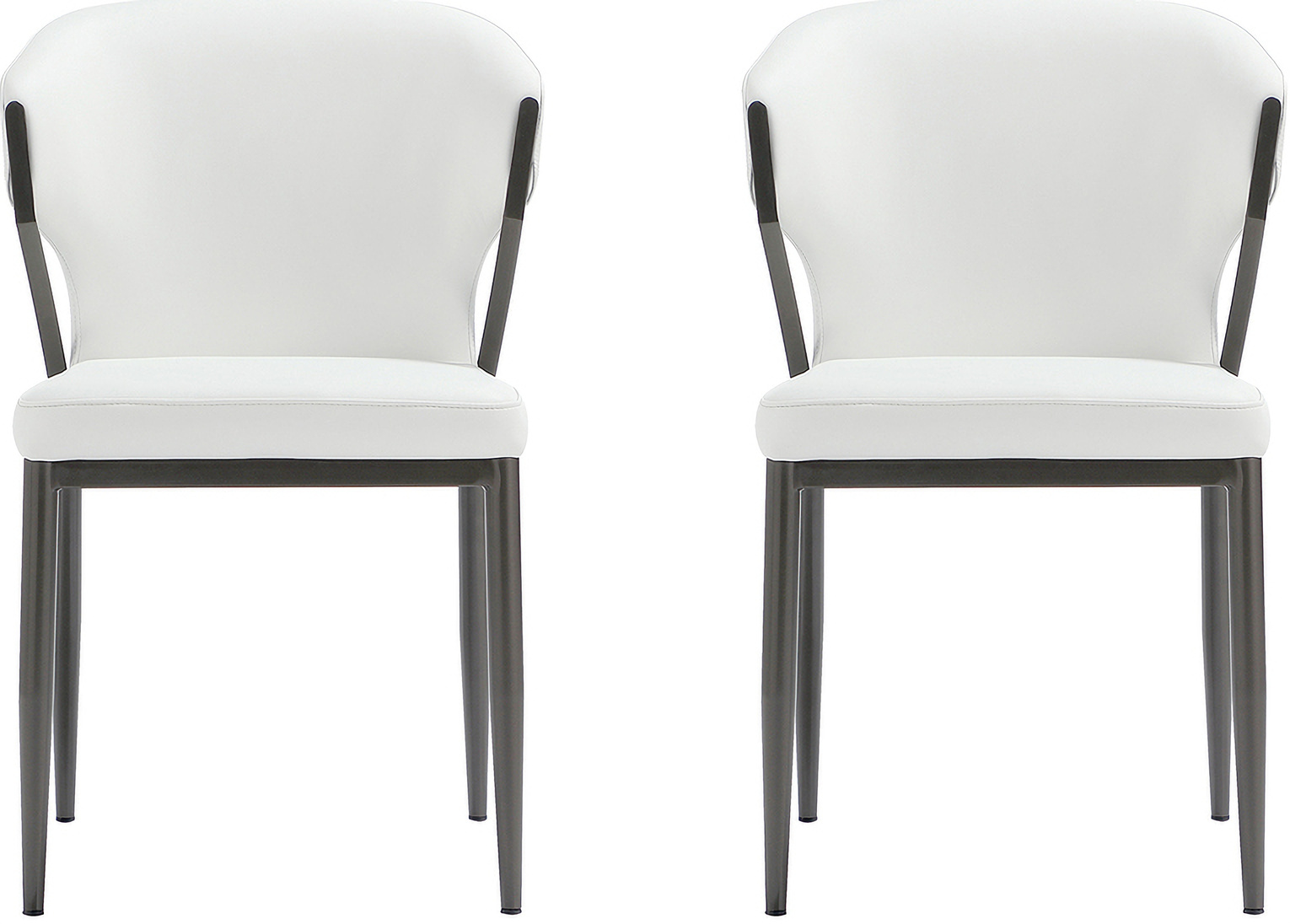 Kirsten Dining Chair Set of 2 In White by Manhattan Comfort | 1StopBedrooms
