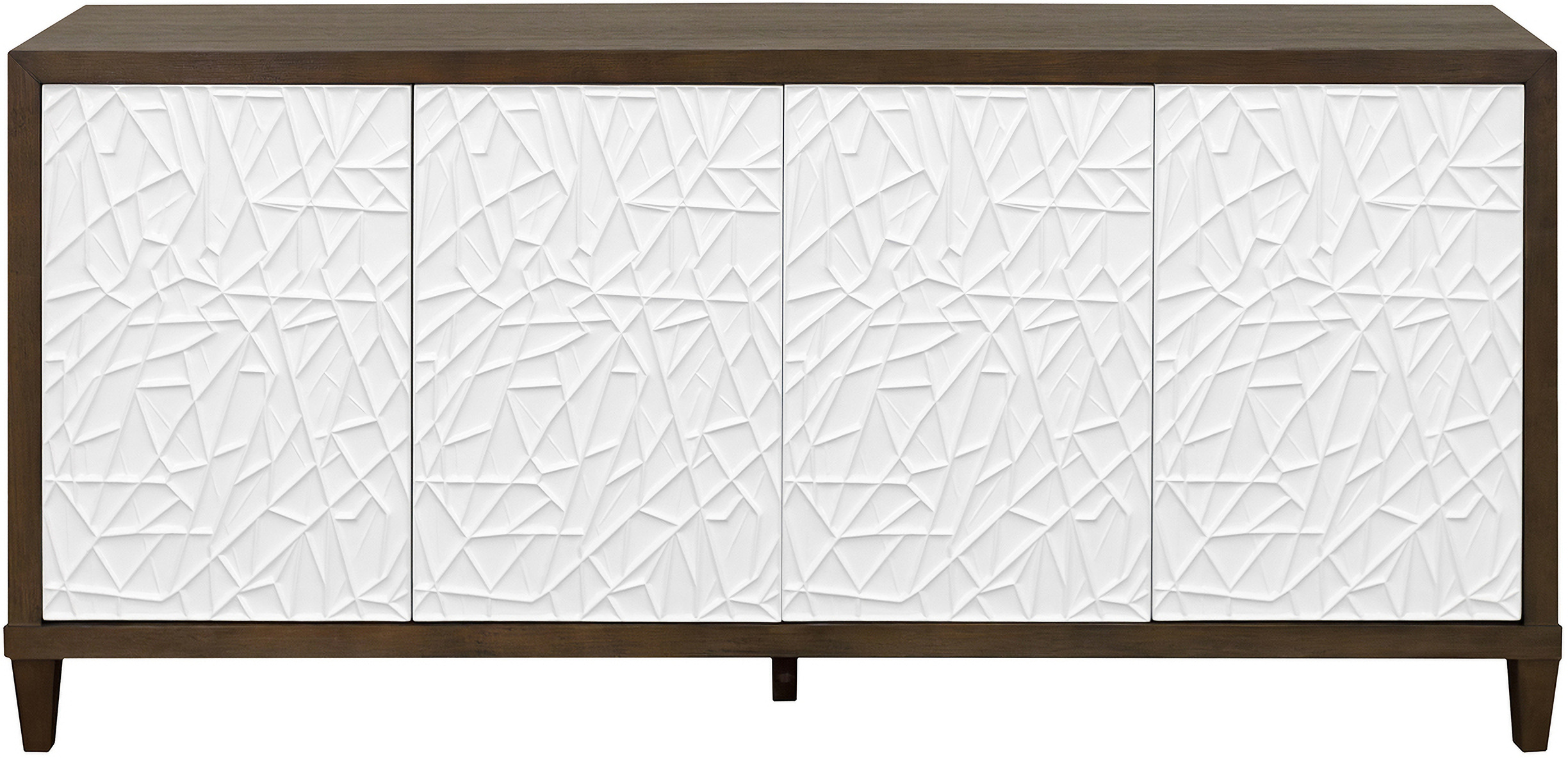 Komodo Modern Wood 80 Inch Console with Doors In Brown