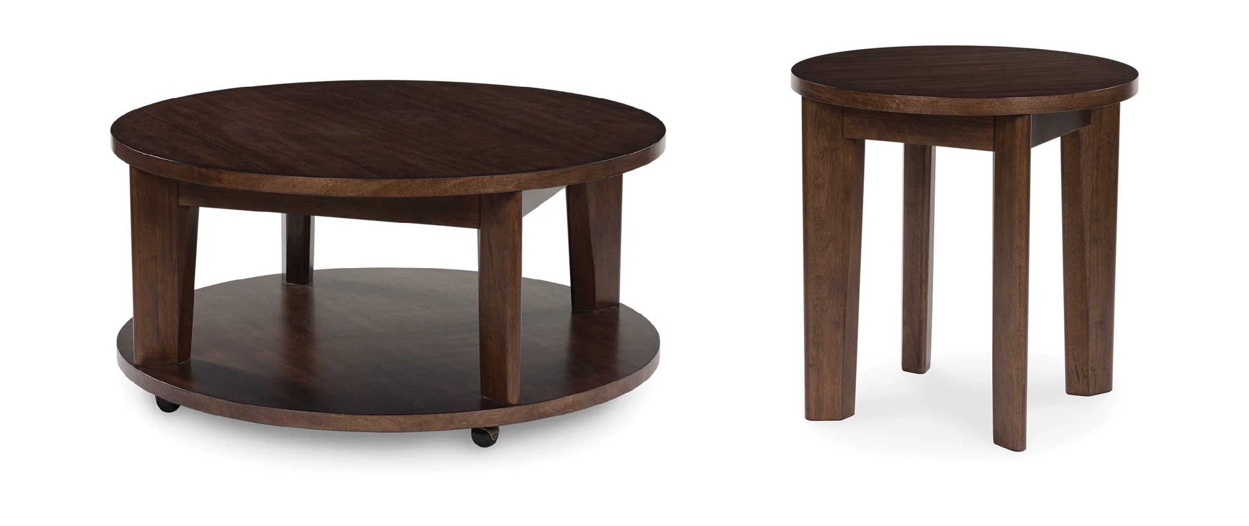 Korestone 2 Occasional Table Set In Dark Brown by Ashley Furniture