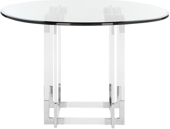 Koryn 42 Acrylic Dining Table Sfv2509b, Acrylic Round Dining Table