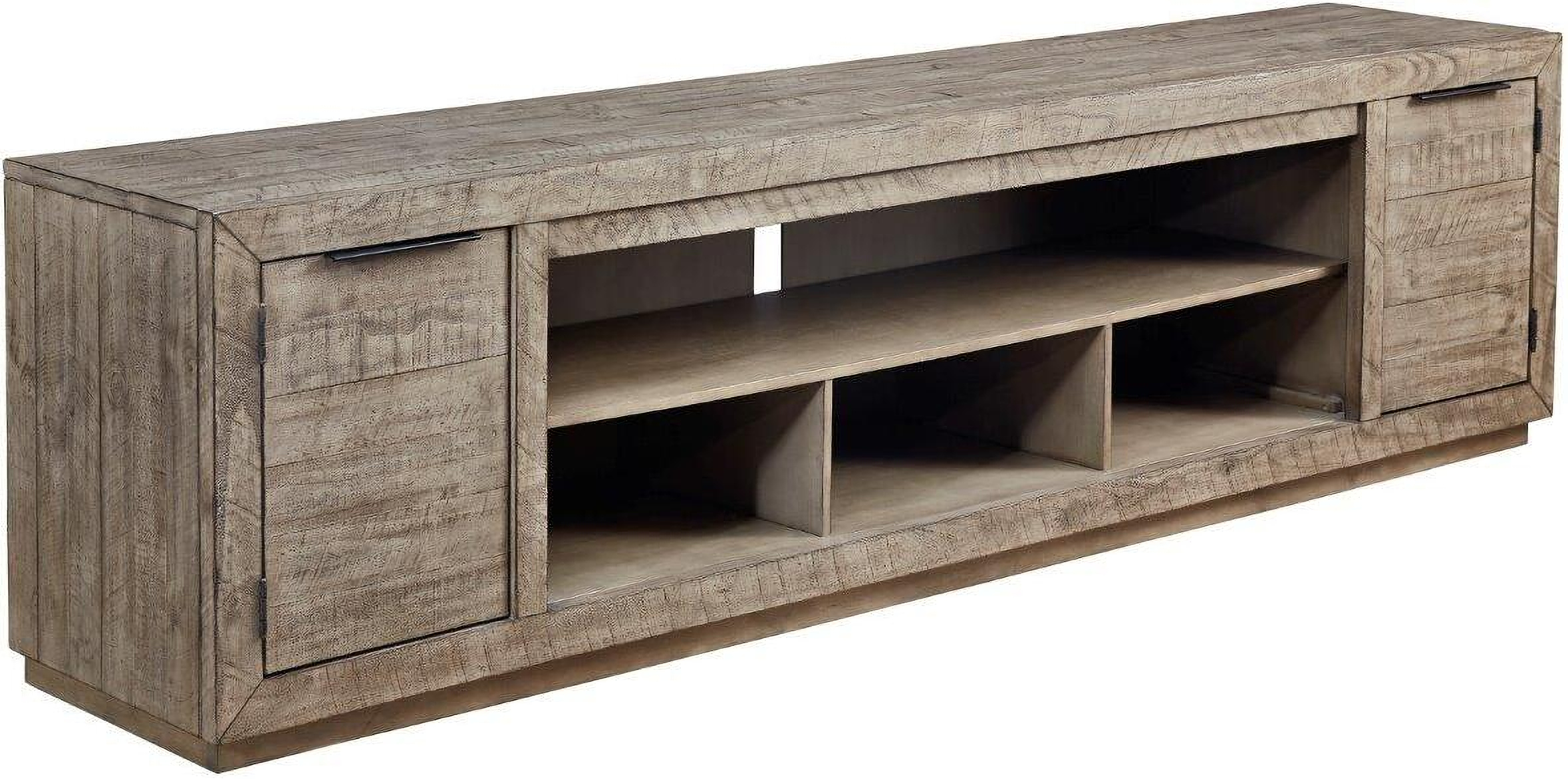 Krystanza Weathered Gray 92 Inch TV Stand by Ashley Furniture