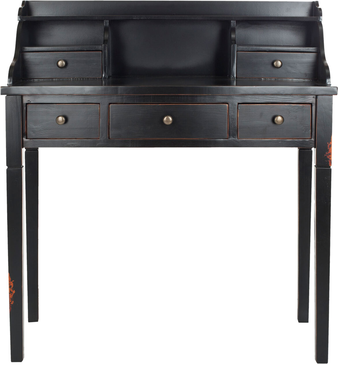 black writing bureau