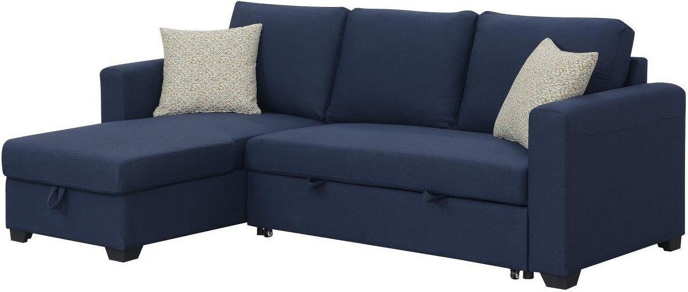 Langley reversible sectional store sofa with storage