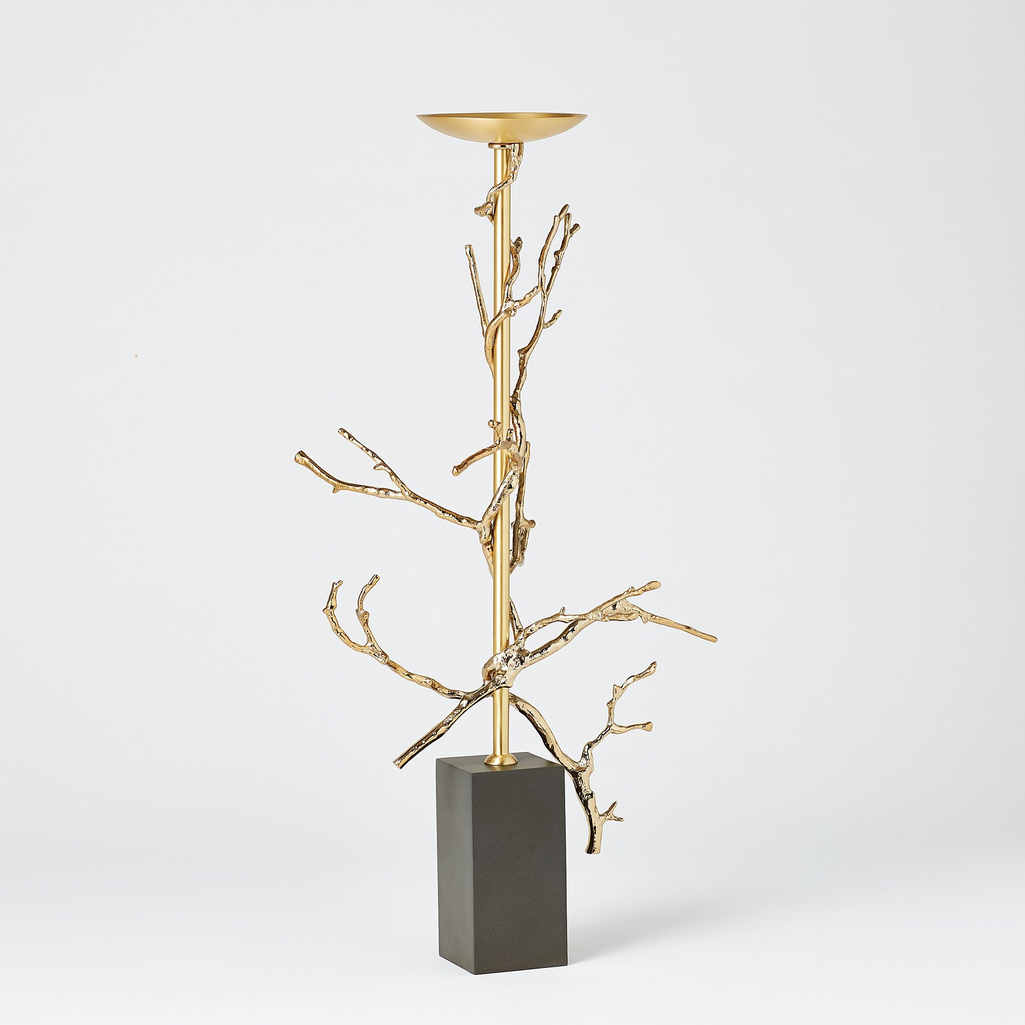 Large Twig Candle Holder In Brass by Global Views | 1StopBedrooms