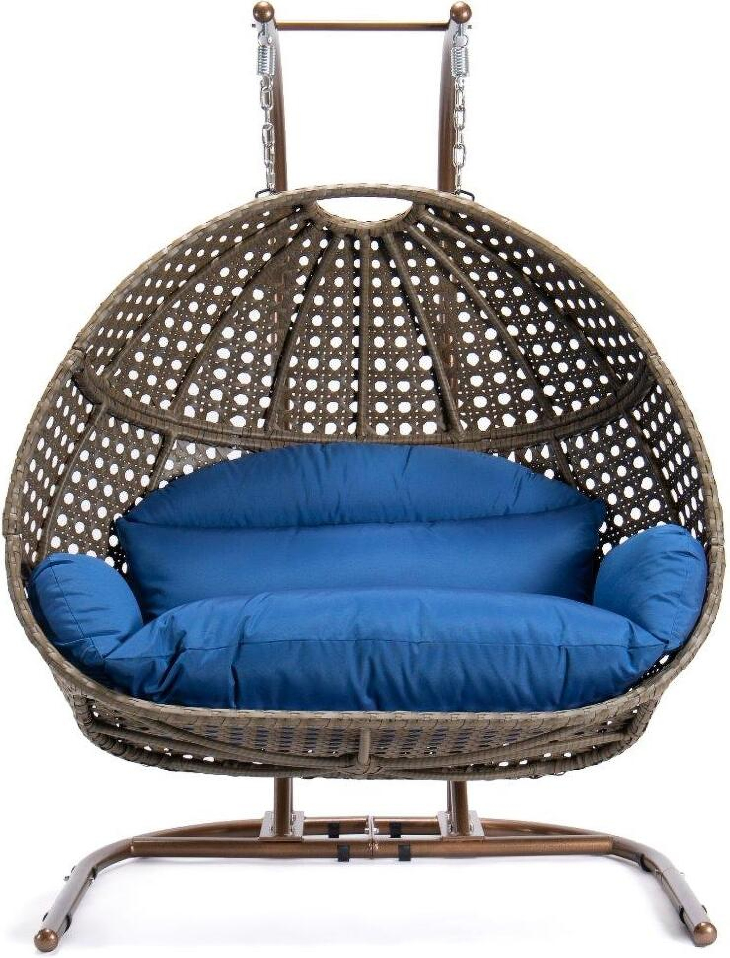 Double outdoor egg swing chair hot sale