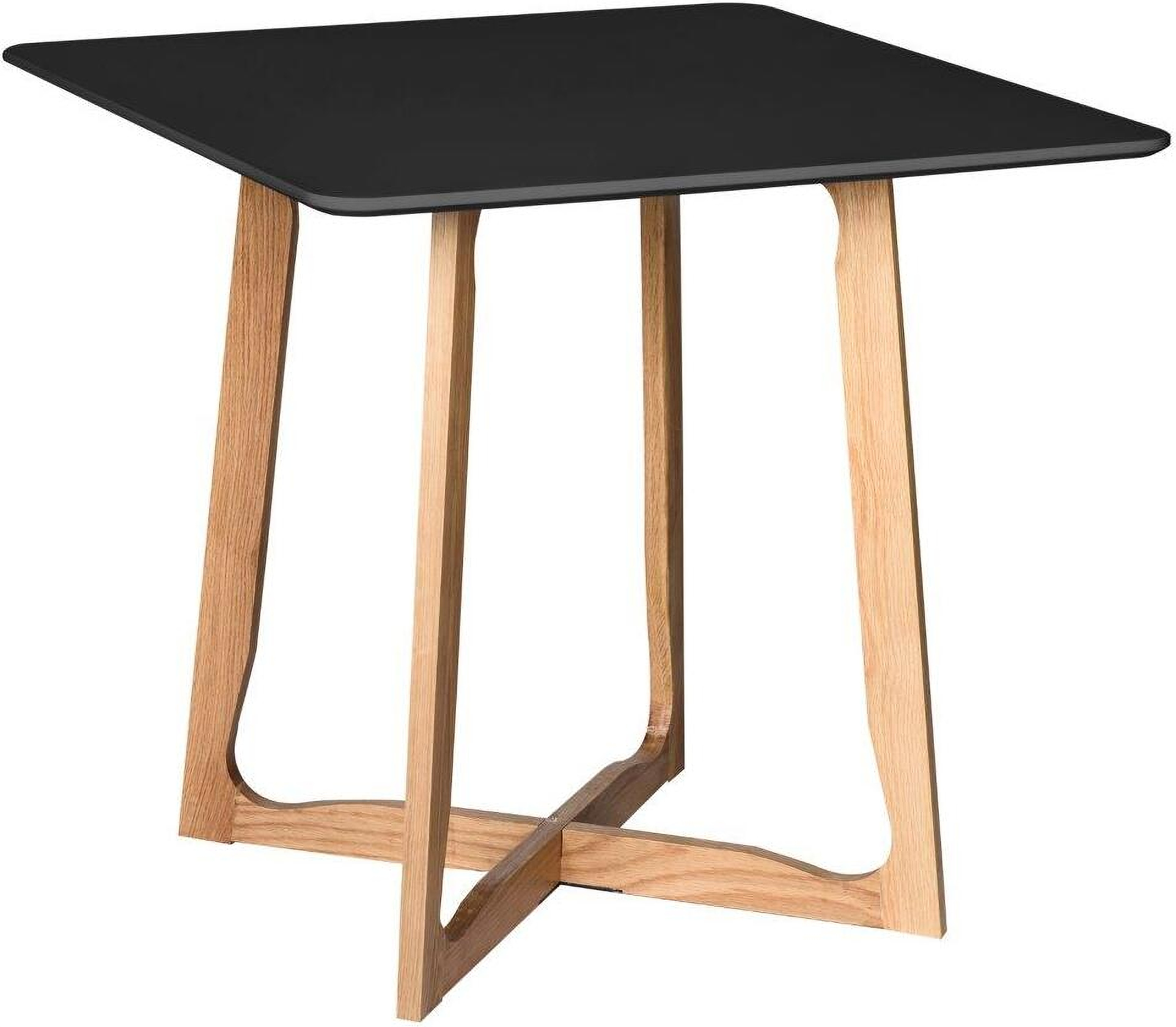 LeisureMod Cedar Black Square Bistro Dining Table 1StopBedrooms