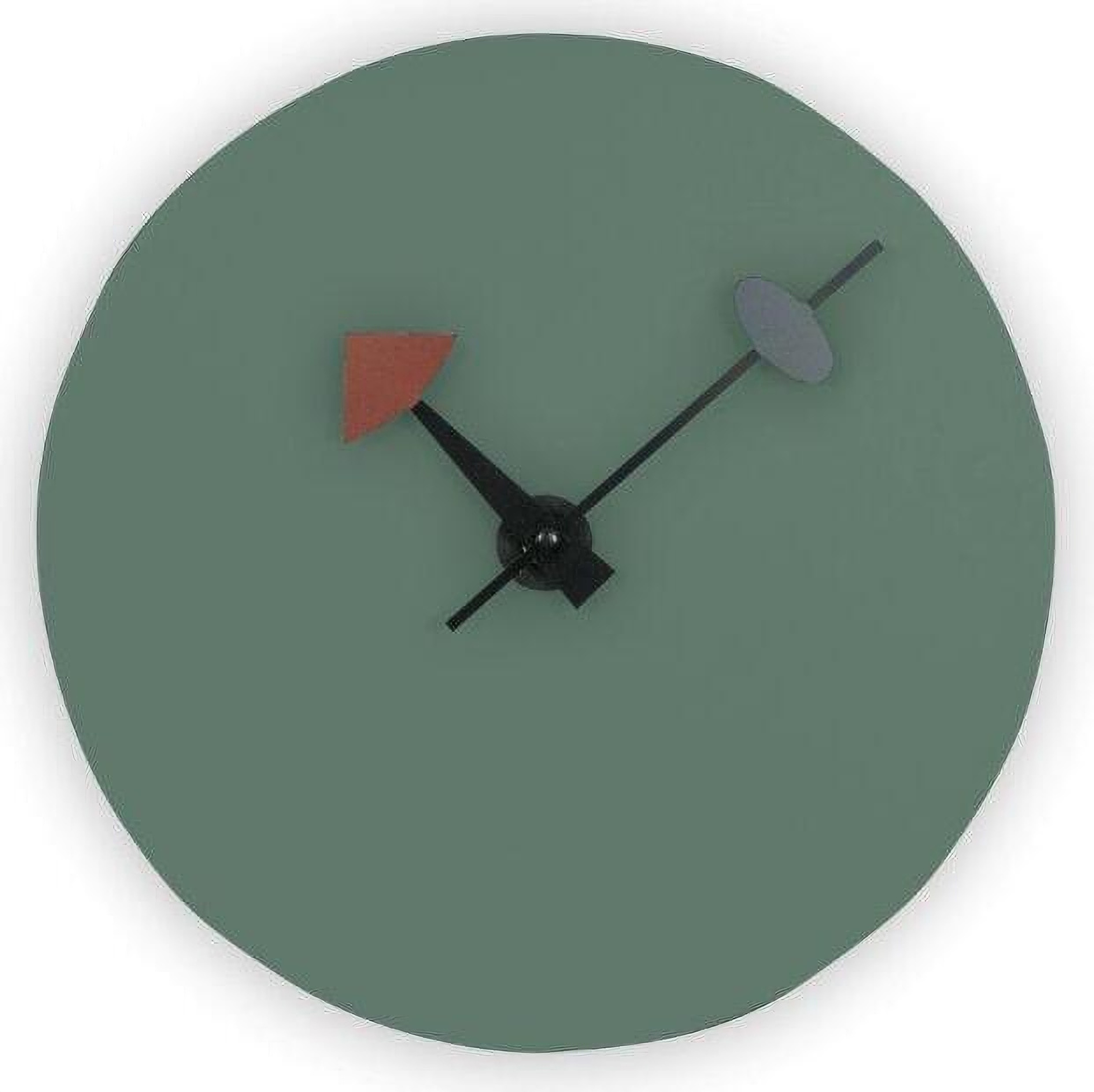 LeisureMod Manchester Ocean Green Round Wall Clock 1StopBedrooms