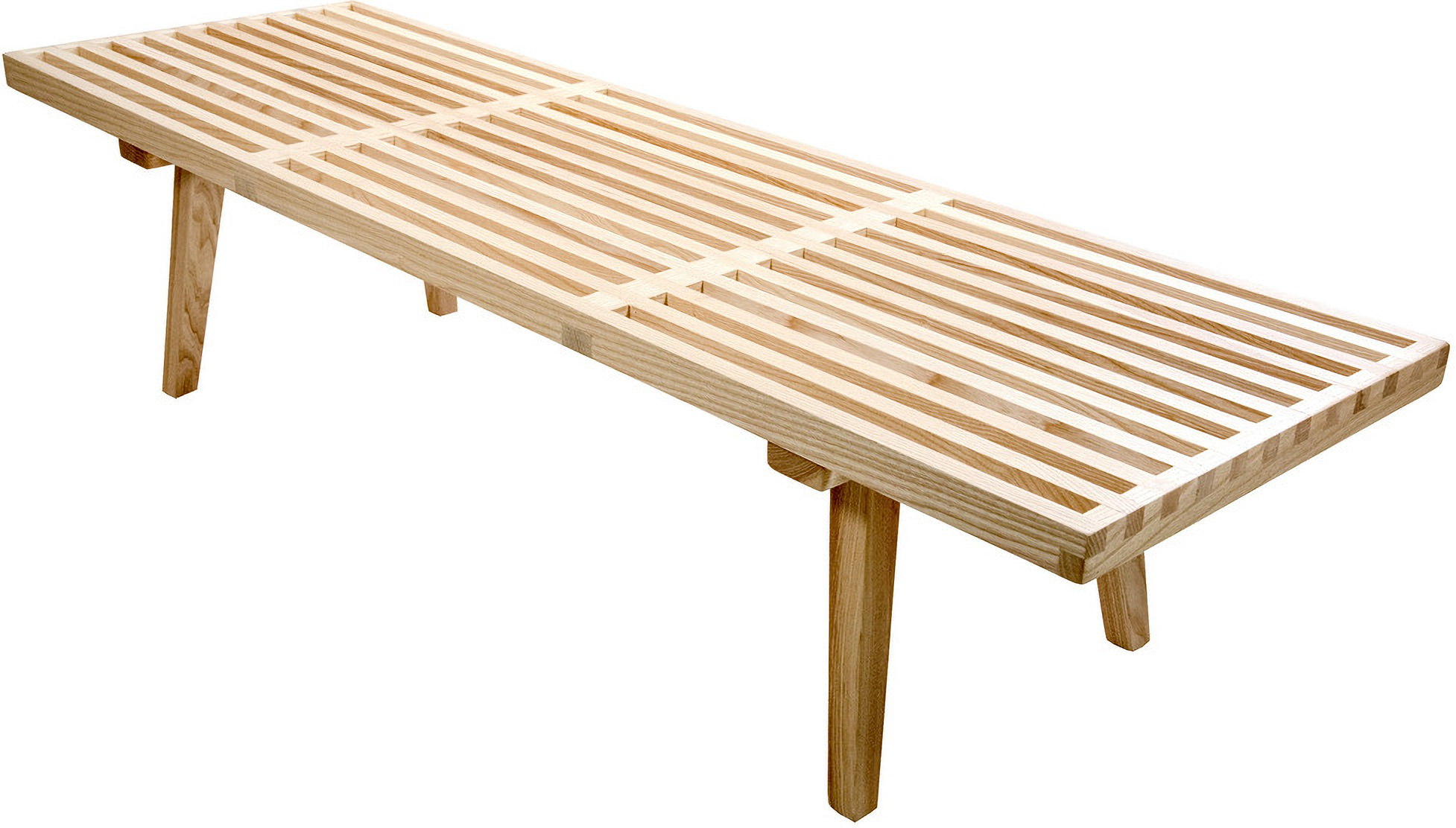 LeisureMod Nelson Natural 5 Feet Platform Bench 1StopBedrooms