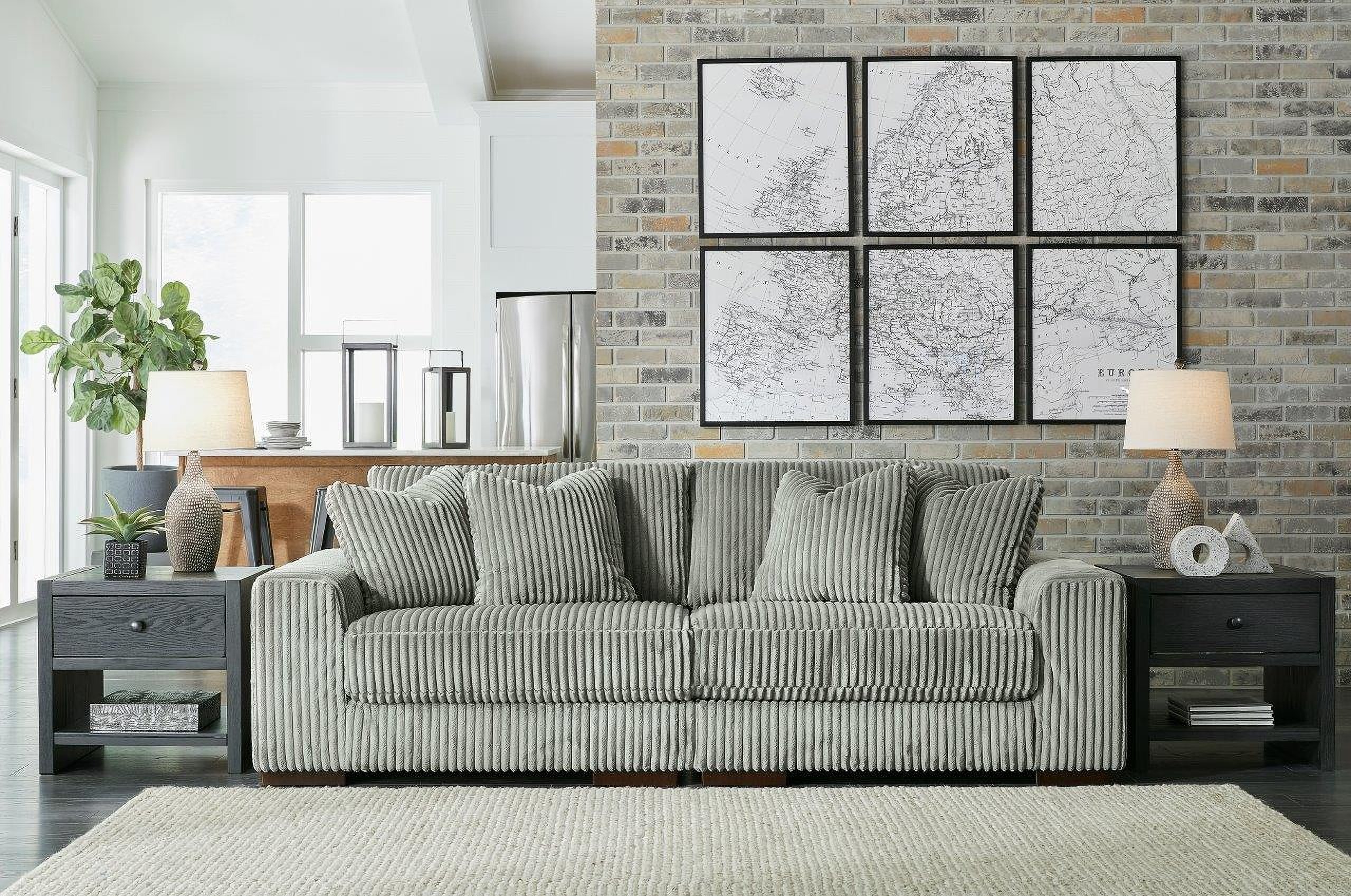 Lindyn Modular Loveseat In Fog by Ashley Furniture