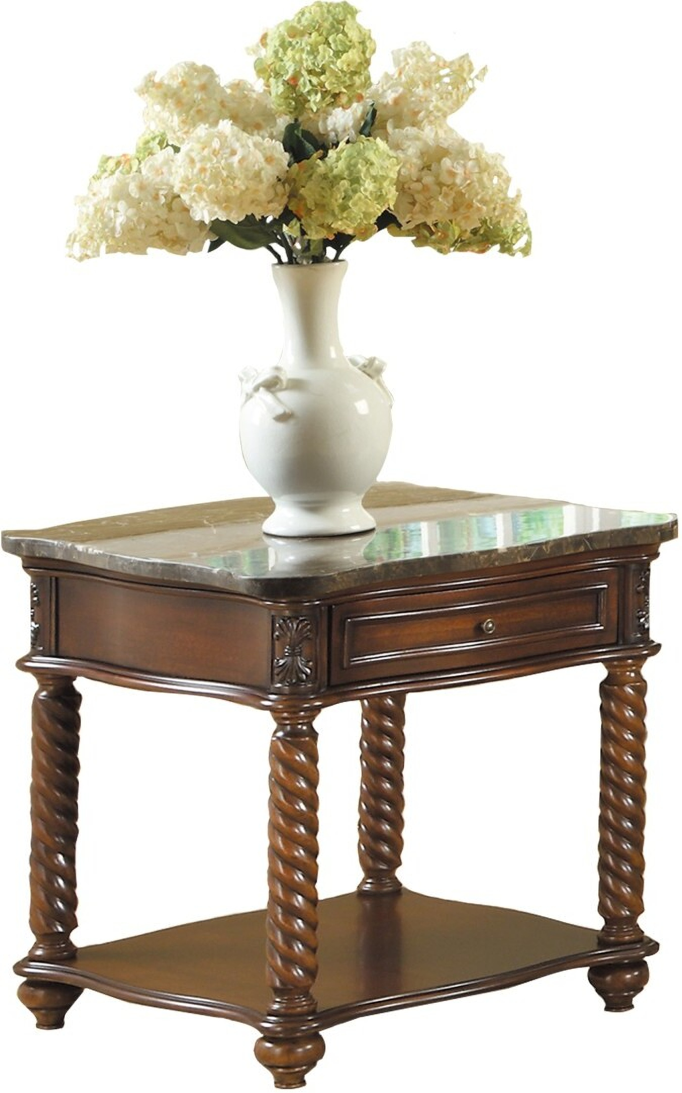 Lockwood Mahogany End Table by Homelegance 1StopBedrooms