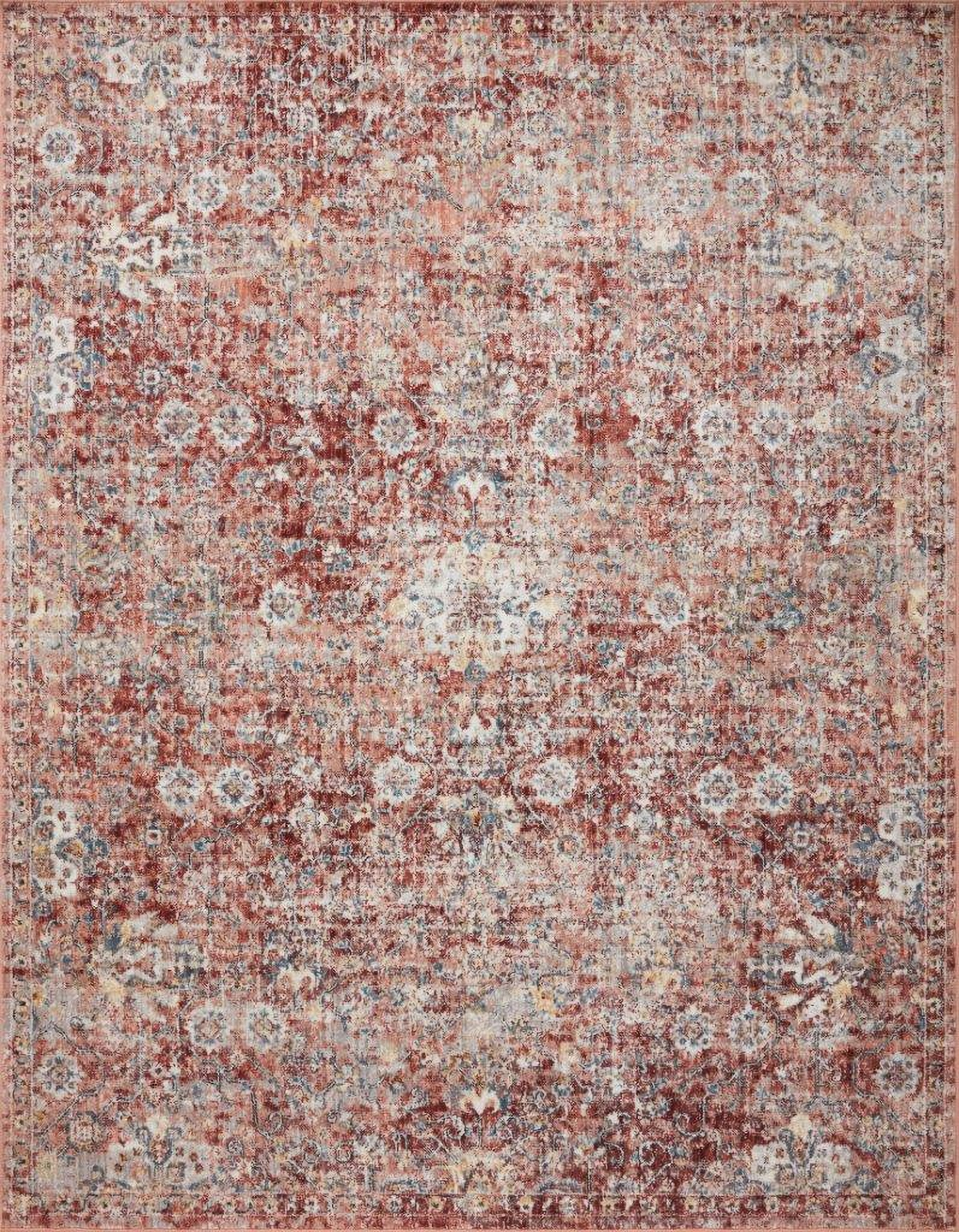 Loloi Rust Rug Loloi II Cassandra Rust and Ivory 3'-9